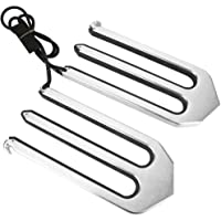 FastUU Towers Wakeboard Rack- 2Pcs CNC Aluminio Cepillado Rack de Tablas de Surf para Barco- reemplazo de la Placa…